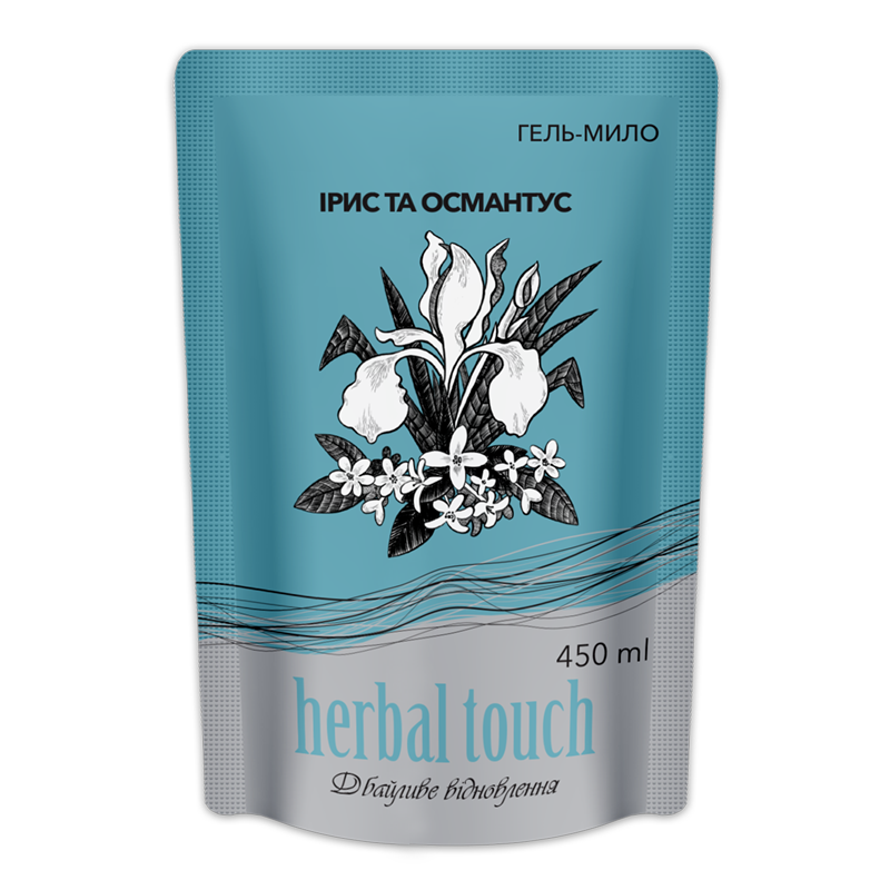 HERBAL TOUCH Гель-мило Ірис та Османтус 450мл